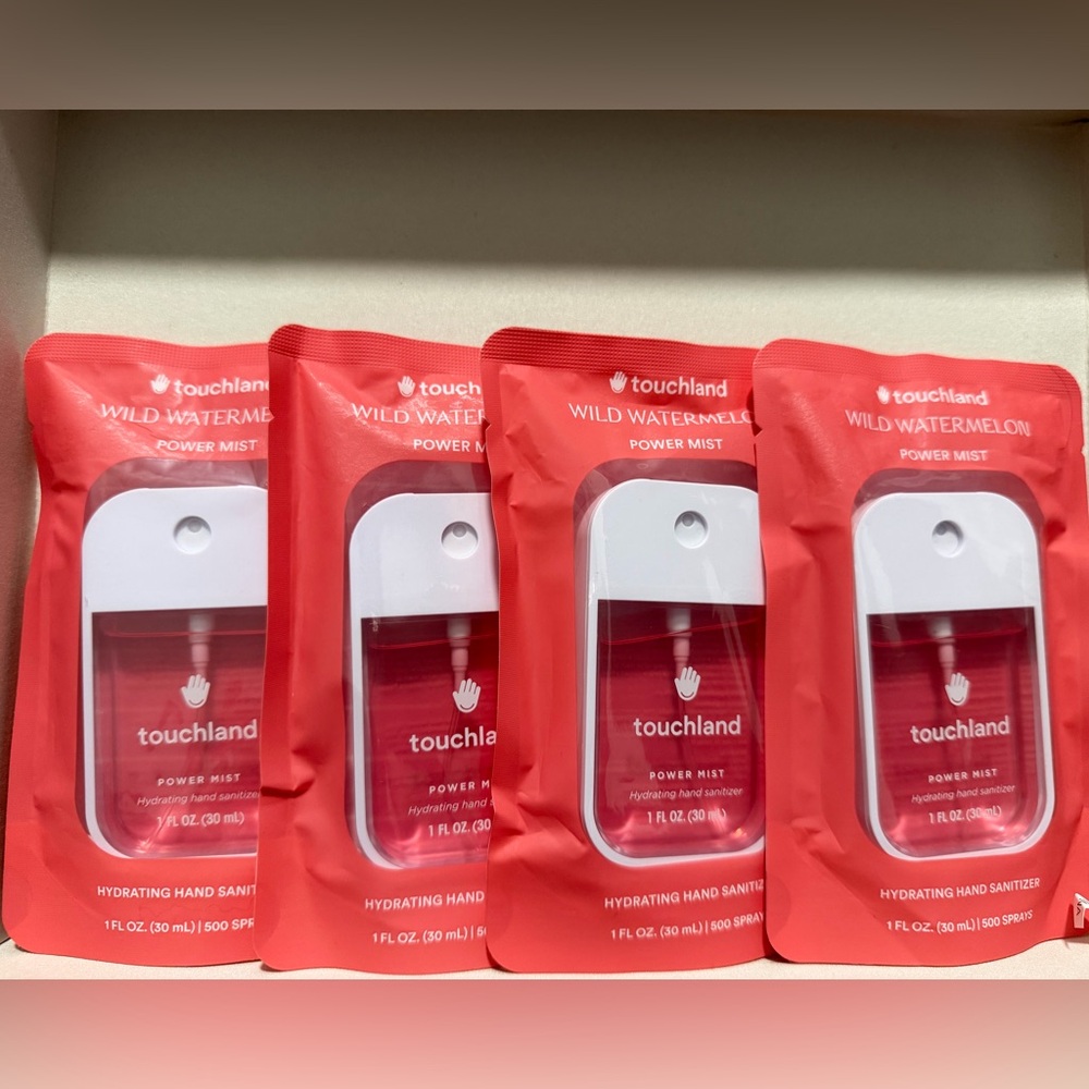 4 Pack Touchland Wild Watermelon Power Mist Hand Sanitizer